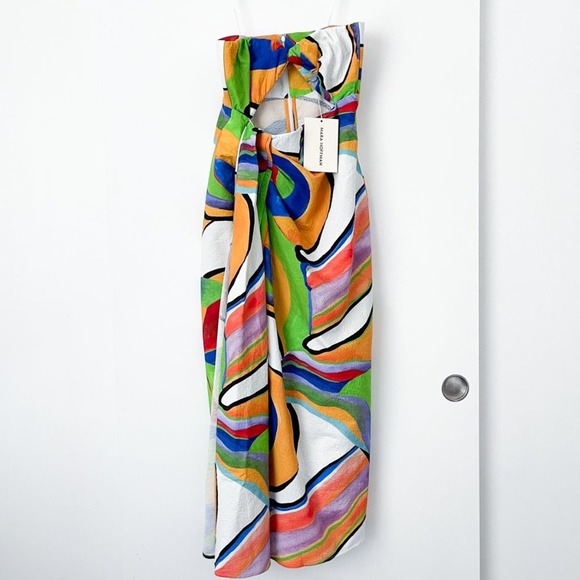 Mara Hoffman Samara Strapless Cutout Midi Dress Alegasia Print - Picture 7 of 12